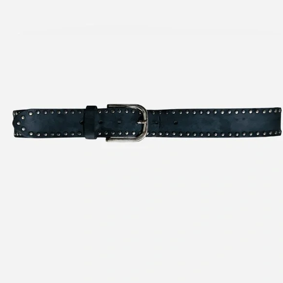 Vintage Vanzetti Studded Blue Suede (Leather Coated) Belt - Made in Germany - Picture 3 of 10